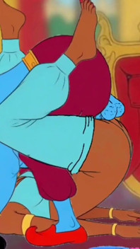 Futanari. La princesse Jasmine avec une grosse bite. Série porno Aladin.