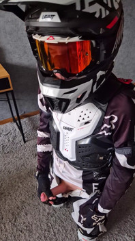 Horny Motocrosser Biker Pushes Himself to the Edge, Couldn't Help Himself, Finished 2 Times