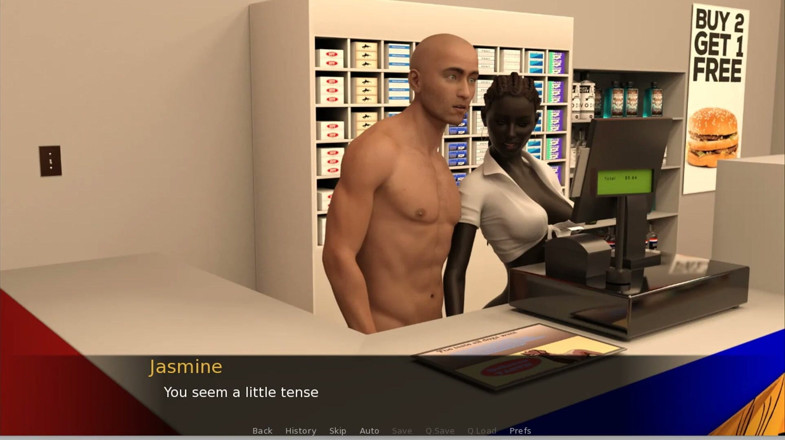 XXX Games Bunk: ATM Adventures -4 - Gameplay - Roleplay - Shop Clerk Gets Anal and Stomach...