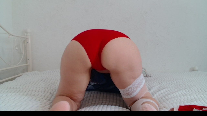 ANGELA_LADY: Milf para su fan no podía romperse las bragas y...