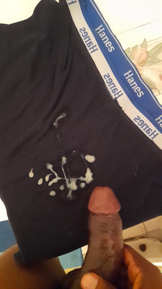 Black guy: A Whole Lot of Cum