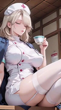 Blonde Nurse! Private Moments in the Hospital Corridor, Secrets Under That White Coat Are Insane!