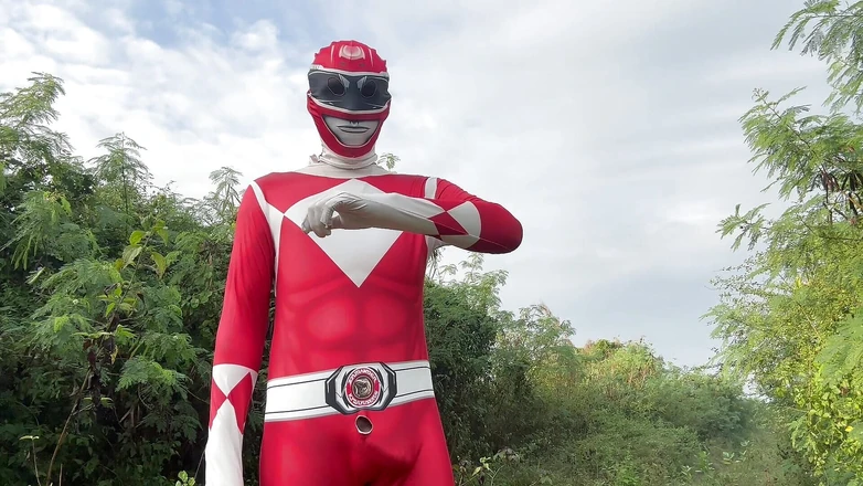 SinglePlayerBKK: Power Ranger Wanking Outdoor.