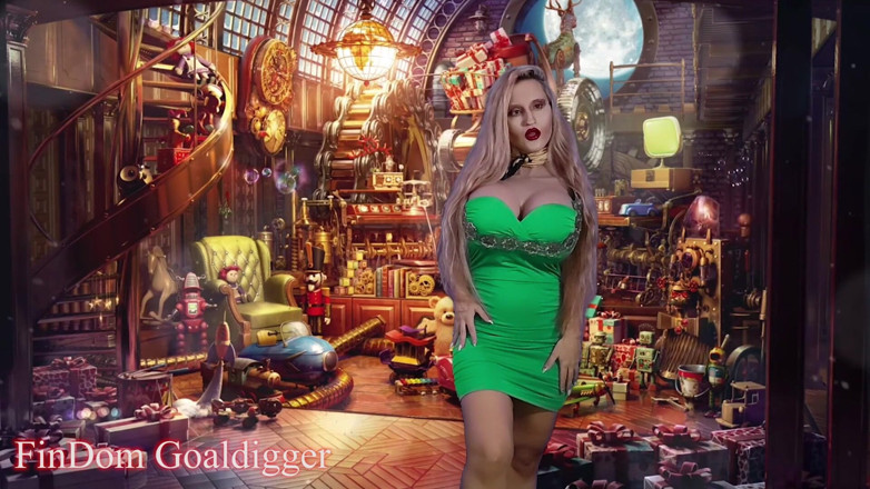 FinDom Goaldigger: Волшебное преобразование в мишку на новый год!