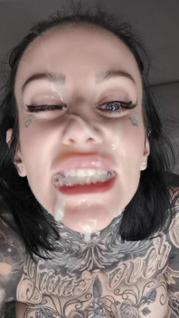 Huge cum facial