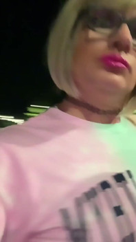 Venkovní sissy 2 vids coura jóga šortky, dlouhé tričko odvážné sexy nezbedné anální hrátky!