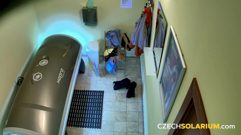 Czech Solarium: Czech Solarium 55: Pussy so Close You Can Practically Taste It