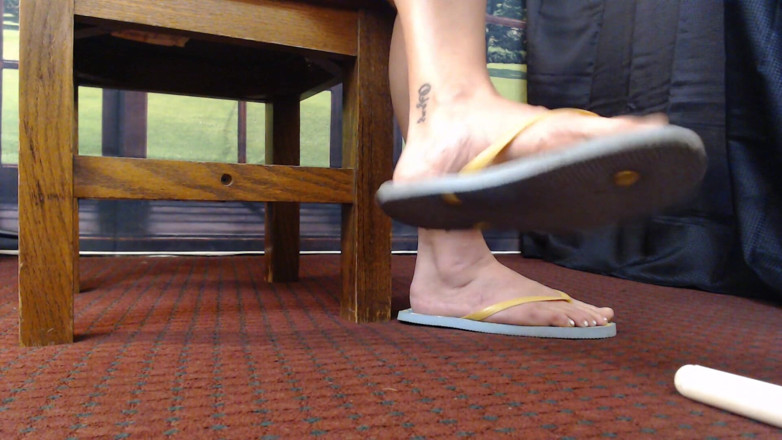 Abby Anna: Flipflops natural slap &amp; slide