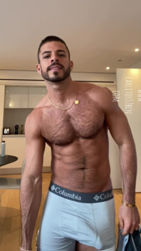 Showing My Big Cock in White Shorts.