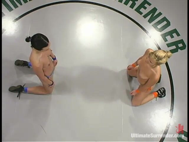 Ultimate surrender by Kink: The Gymnast (lifetime 0-2) Vs. the Blond Giant (lifetime 0-1)