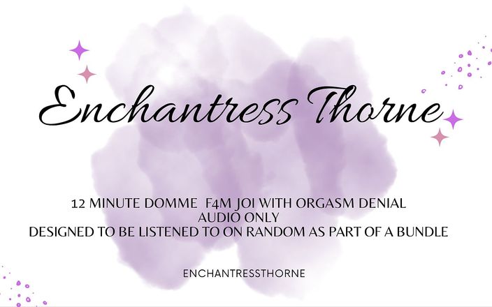 Enchantress Thorne: Dominazione femminile istruzioni per sborrare negazione 01