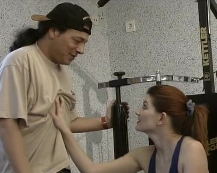 BB Video - Old School: Deutscher amateur-teen-dreier fMM, behaarte muschi, brünette doppelpenetration