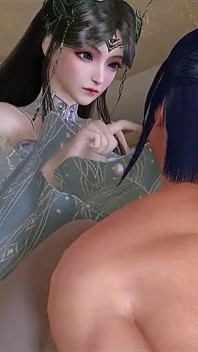 The Digital Goddess of Enchanted Curves - 3D Animation Hentai