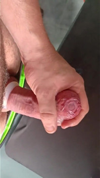 Tight Foreskin Uncut Cock Cumming Hard!