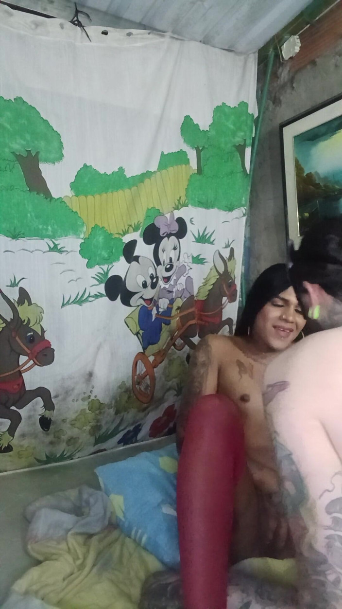 Vikingoazul: Heart-stopping Trans Gets Fucked, Outside the Big Ass and Tattooed...