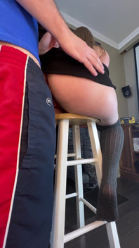 Nerdy Nympho Getting a Massive Creampie