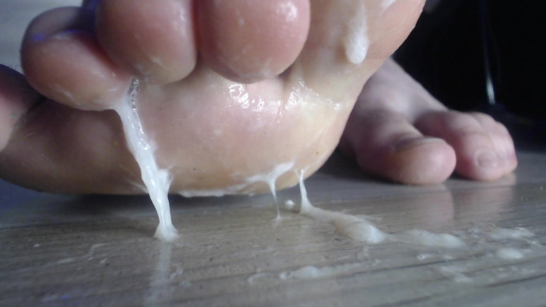 Hunky time: Rechte Pik-sperma Voeten