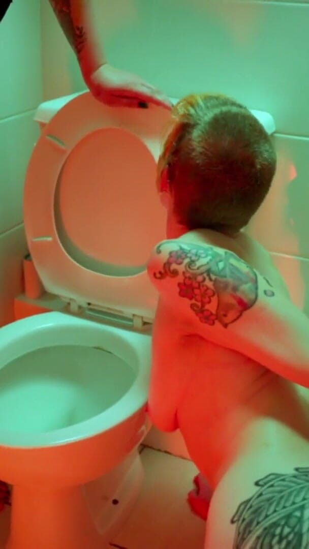 Lesbian Toilet Licking, Pee & Head Flushing Humilation (Rosa Rosebud) Lesbian Toilet Licking, Pee & Head Flushing Humilation (Rosa Rosebud)