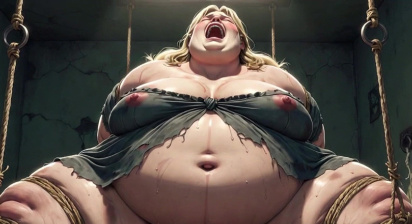 YOUR BEST FANTASY: Těhotná bbw otrokyně v provazovém otroctví - Zoufalá pro creampie gangbang