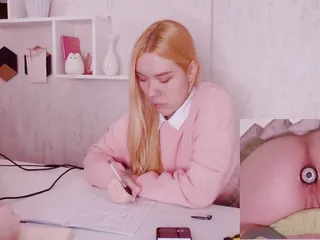 Helping My Stepsister with Homework but She's Too Distracted with Vibro Plug in Her Ass!