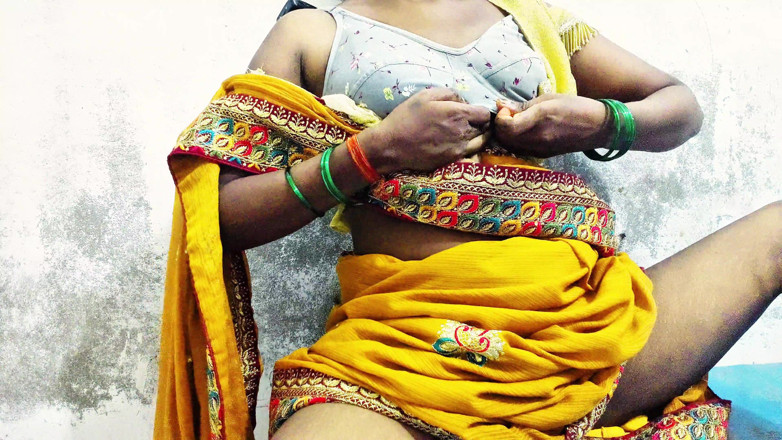 ExcitedWomen: Today I'm Ready to in a Yellow Saree with a...