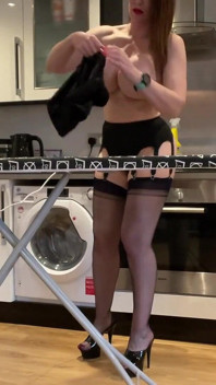 Miss Big Tits Nylons Cleans Your House Look What She Finds! Part 1