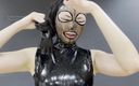 Latex-Desire: Снимаю потный комбинезон без промежного застежки-молнии