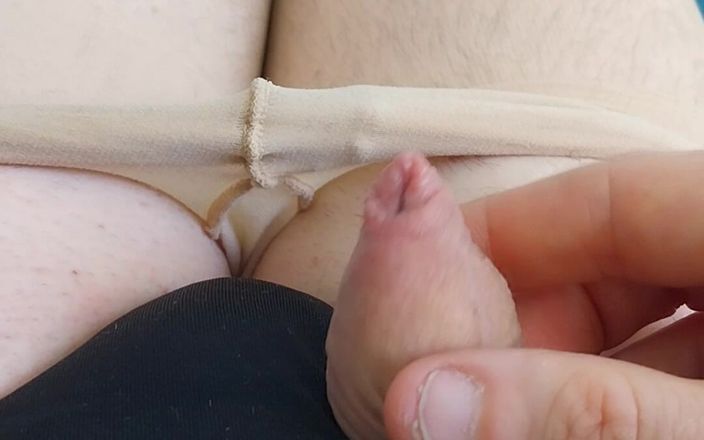 Cindy Belfast: Shaved Tiny Clit Sissygasm Cute Panties, Tights &amp; Skirt