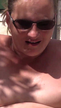 Tattooed Pregnant Brunette Gets Pissed on by Guy