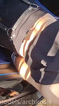 Passers-by Are Shocked, a Femboy on the Highway Sucks and Gets Fucked in the Ass Until He Cums. Exclusive Trance Video