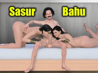 India sexy Bahu Meena fue atrapada follada por suegro