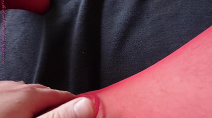 Carmen_Nylonjunge: Nylonjunge loves the red pantyhose 1 ** Testicles fun **