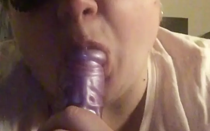 Real homemade BBW BBC porn: Bbwbootyful sucking deepthroat my 12inch dildo