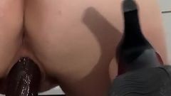 Sexy and Horny Fucking Hard the BBC Dildo