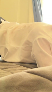 Black Leggings Doggy Hump Bed Grinding & Cum on Pants