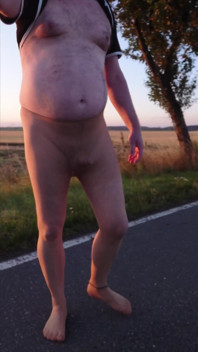 Walk in Tights on the Country Road