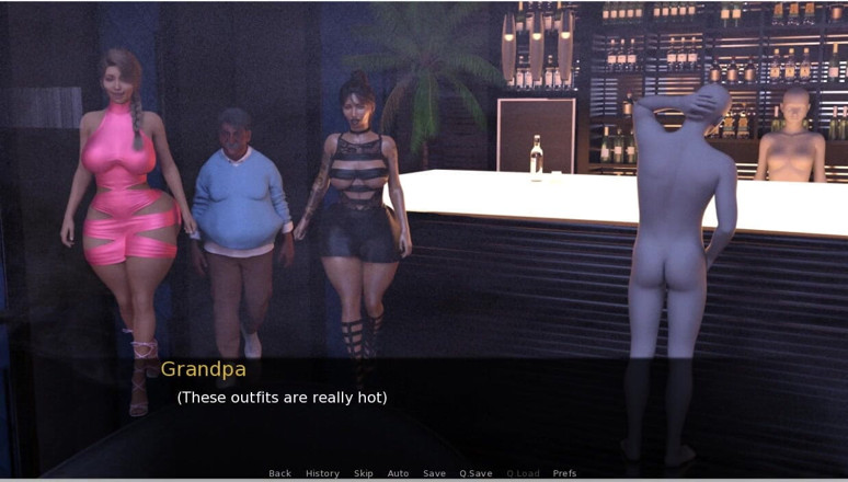 XXX Games Bunk: Grandpa's Visit -gameplay - Roleplay - Oldman Fucks Two Teens After Party and...