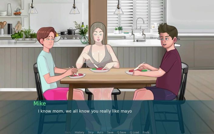 Miss Kitty 2K: Sex Note - 95 Ela chupa ele debaixo da mesa de jantar...