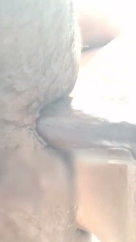 Feeling the Black Man's Thick Cock.