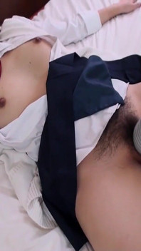 Asian Student Gets Her Bush Boned and Creampied by a Horny Dude POV