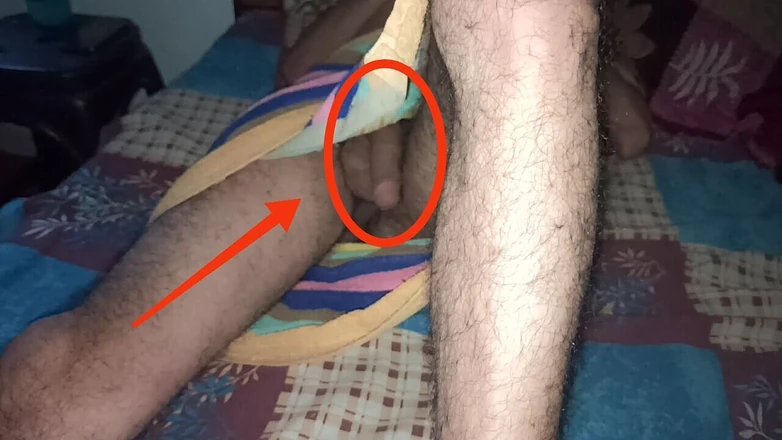 Desi__Panda: Wow I Opened My Step Brother Lungi and Big Monster...