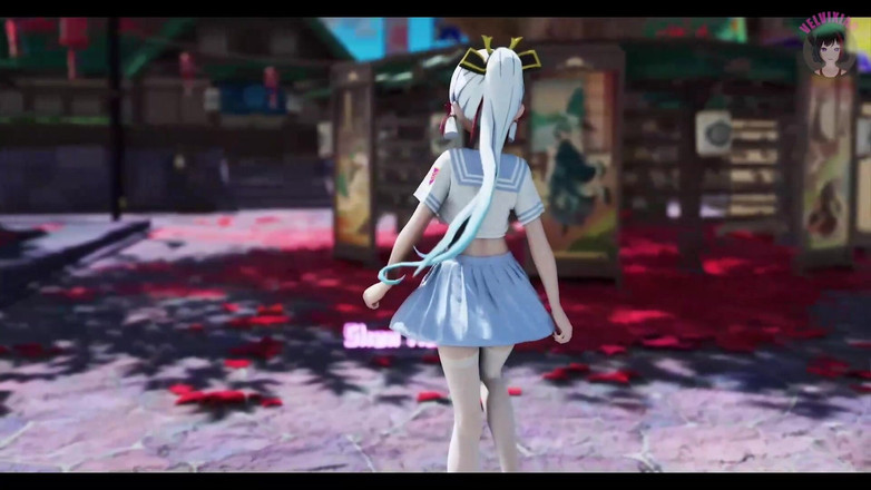 Velvixian: Ayaka - tarian seksi dan buka baju bertahap