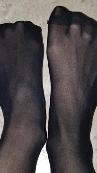 Sexy in Knee High Black Nylons