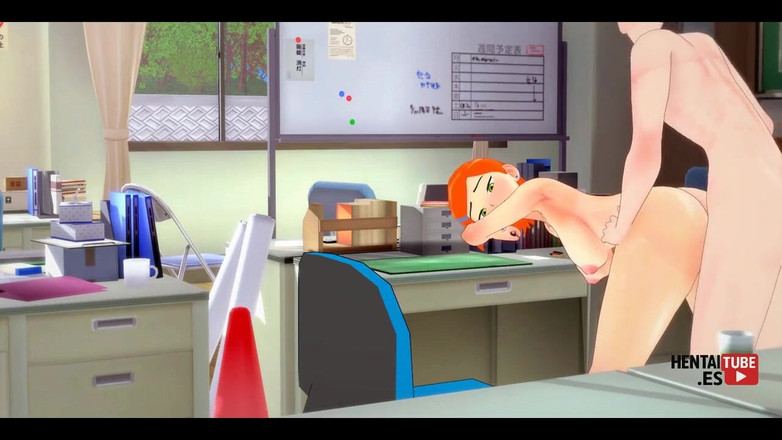 HentaiTubes: Hentai - Gwen follada en un escritorio
