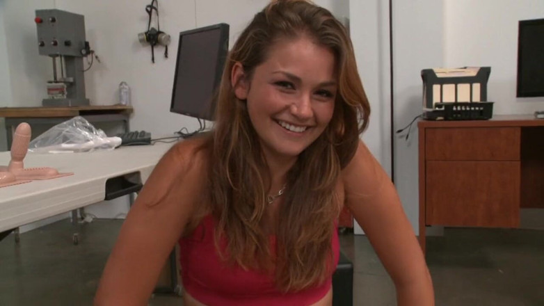 Cock Starving Teens: Natural breasted teen whore first rides a Sybian and then...