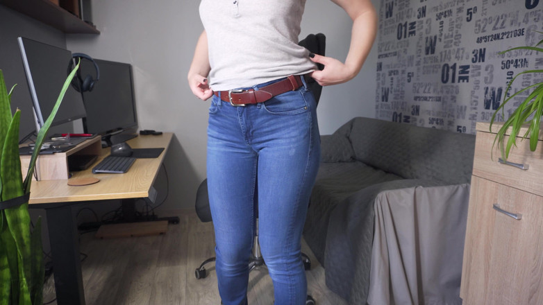 Teasecombo 4K: necken in engen bluejeans und full backhöschen
