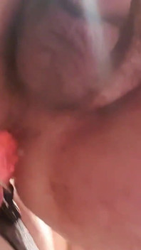 Wife Fucks Her Husband's Ass with a Big Dildo