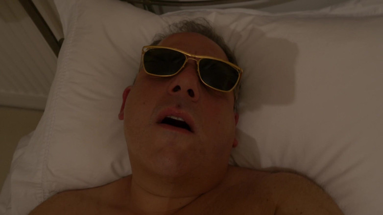 George Rex Solo: POV Nude Jerk off in Bed Wearing Sunglasses and Yawning
