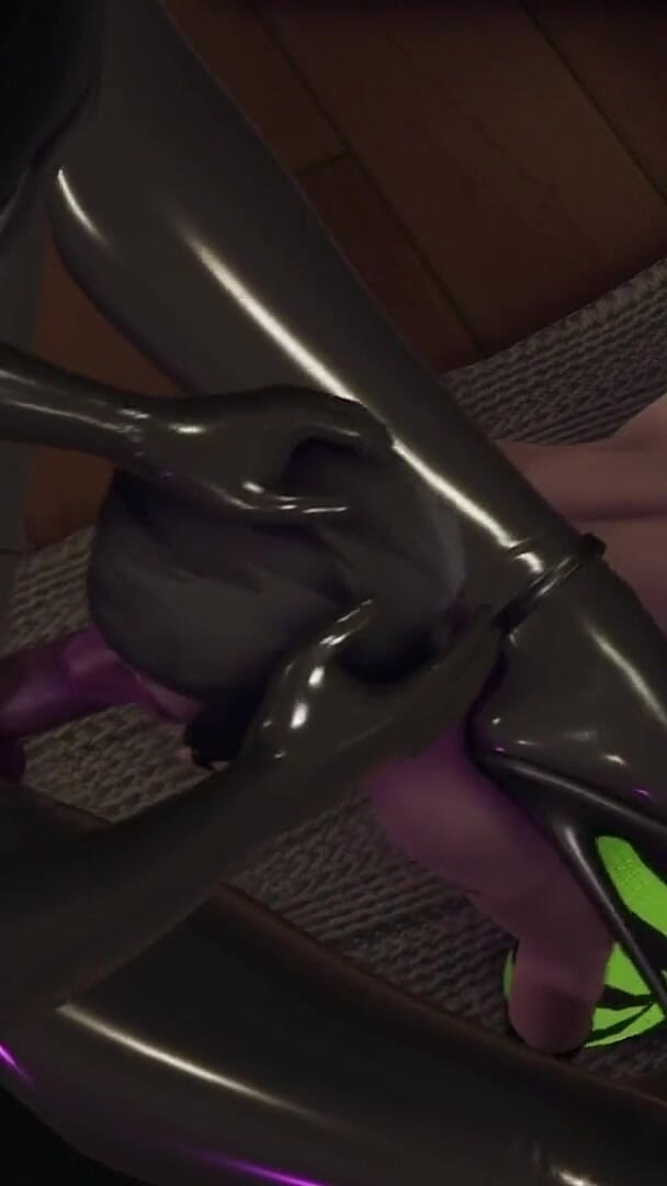 Banana X: Latexové futanari šuká femboye drsně v různých pozicích