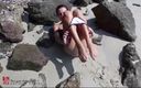 Regina Noir: Tropical paradise Nudist whore on a lonely beach. Nudist beach